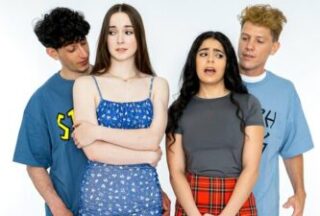 Brunettes and guys had a great threesome together