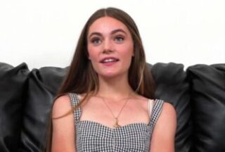 The girl gave delicious anal sex at a porn casting