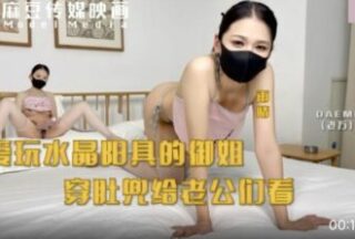 The royal sister who loves to play with crystal penises wears a bellyband to show her husbands. Original by Lao Wan Yuqing