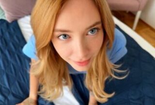 Young Russian blonde gives a juicy blowjob to her boyfriend