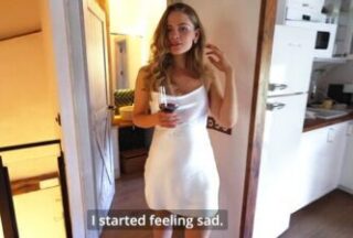 The Russian girl drank a little and immediately decided to suck a dick