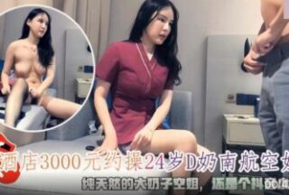 Fuck a 24-year-old China Southern Airlines stewardess with D-cup breasts for NT$3,000 in a hotel. A flight attendant with big natural breasts.