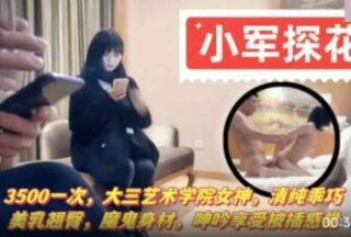 Xiaojun Tanhua 3000 per time, a junior art college goddess, pure and well-behaved, beautiful breasts and perky butt, moaning and enjoying the feeling of being penetrated