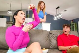 The Brunette With Her Boobs Of Someone Else’S Guy Lured In Bed