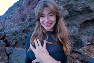 Russian Tourist Makes An Excellent Blowjob To A Companion In Nature