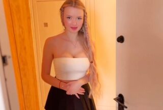 A Prostitute With Big Tits With Pleasure Spreads His Legs