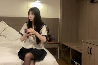 Black silk loli is obedient and has long legs and tender pussy for you to play with – cart and flower