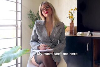 An Experienced Woman In Stockings Pleased A Young Guy With Sex