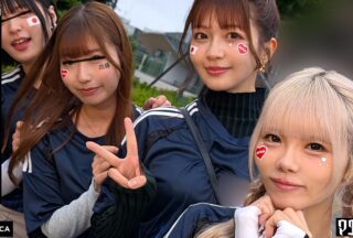 Uncensored VRNC-059 Goal! A Secret Offside With Beautiful Supporters Outside The Stadium! [Miyu/Yumi/Rei/Rin] Ver. Rei & Rin