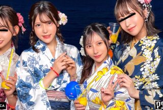 VRNC-069 Pick Up Beautiful Girls In Yukata At The Summer Festival! Men Flock To Their Exhausted Bodies For Group Sex! [Ruru/Yui/Akari/Hinako] Ver. Ruru & Yui