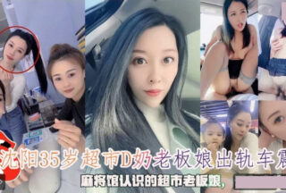 A 35-year-old supermarket owner in Shenyang with D-cup breasts was caught having an affair and having sex in her car