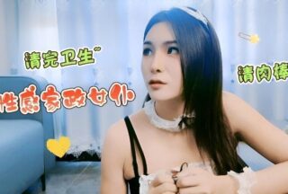 Exciting plot: Sexy housekeeper cleans the the penis.