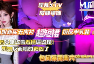 Lewd KTV, unrestrained nudity, waiter peeping at the act of sex as he passed by.