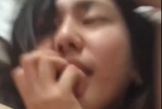 This close-up of a woman’s face is so lewd.